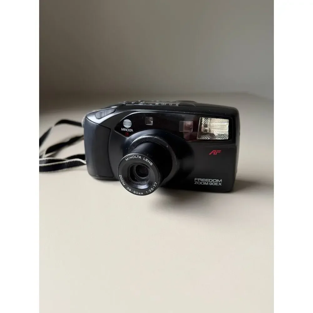 Minolta Freedom Zoom 90EX Point And Shoot 35mm Film Camera Riva Zoom 90s WORKS